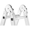 promotion aluminum adjustable multi-purpose ladder with hinges